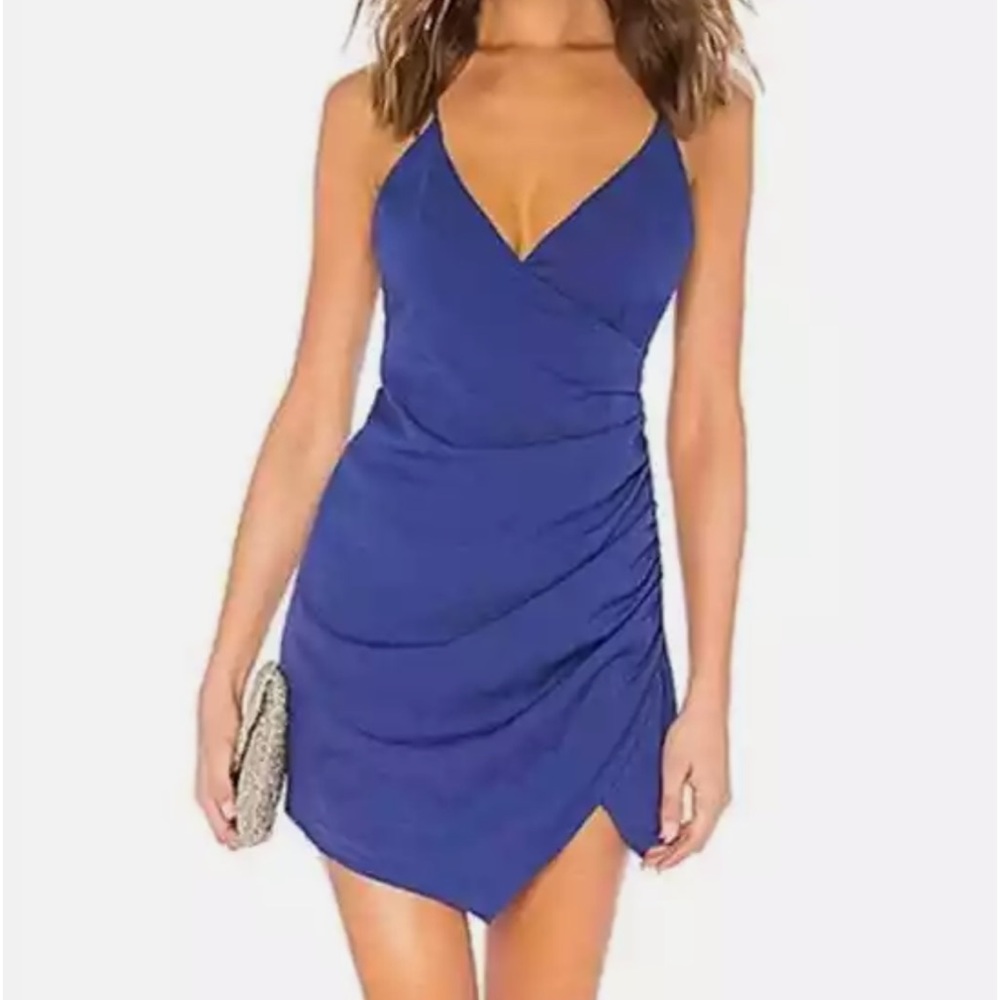 NWT REVOLVE Lovers and Friends Yara Mini Dress in Cobalt Size Extra Small